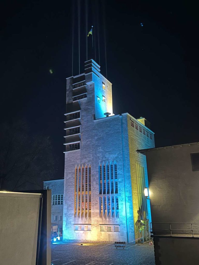 Solidaritätsaktion am Beckerturm