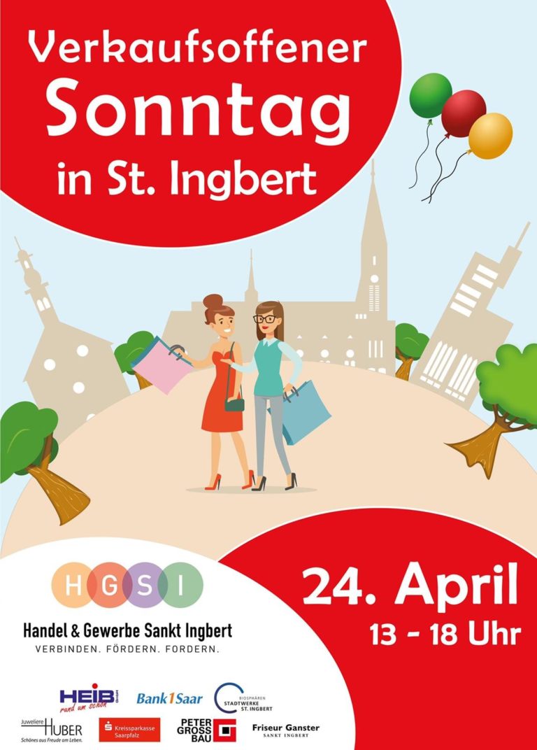 Verkaufsoffener Sonntag in St. Ingbert am 24. April