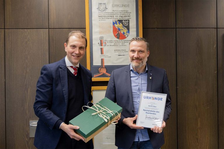 Ein Leben für das Turnen und den Verein – Stefan Hien erhält die Sportplakette des Saarlandes